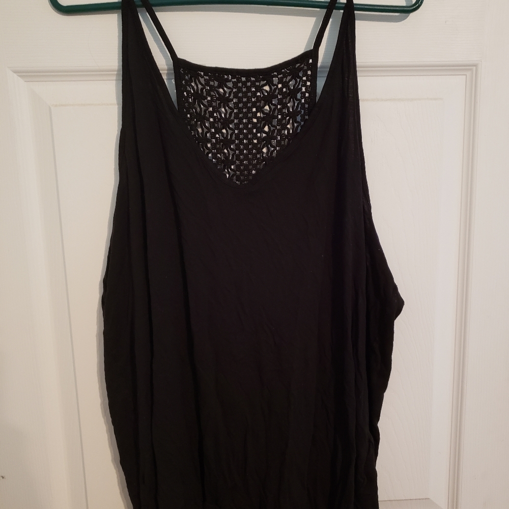 Black tank top